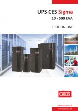 Zasilacz UPS CES Sigma w zakresie mocy 10-500 kVA nowa seria, nowe parametry 