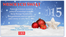 Wesołych Świąt życzy CES